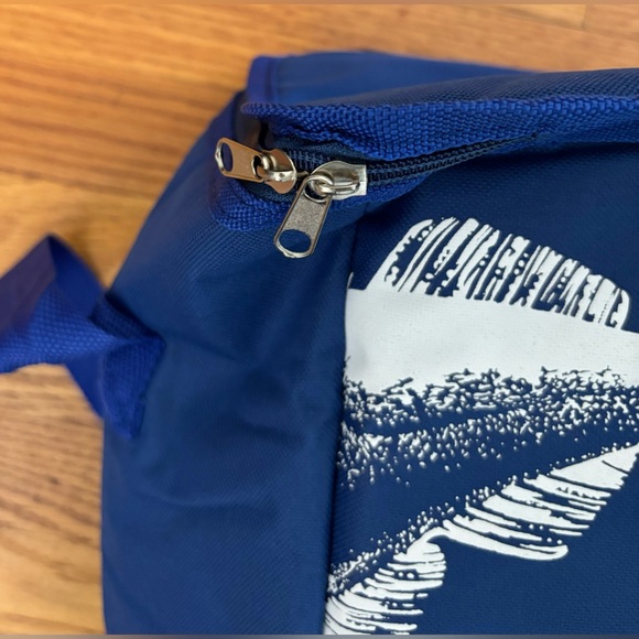 Reusable Insulated Bag Medium Blue Fish Detail “Smarter School of Fish” Tote New - Picture 5 of 8